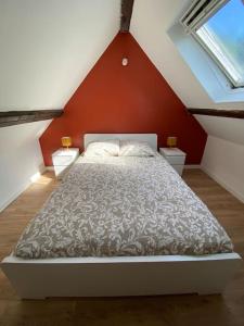 Ένα ή περισσότερα κρεβάτια σε δωμάτιο στο Le Soleil Levant