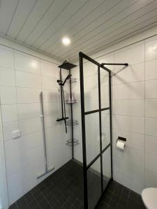 Koupelna v ubytování Luxury log villa in Rovaniemi