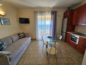 A kitchen or kitchenette at Corfu Glyfada Beach Apartment 40