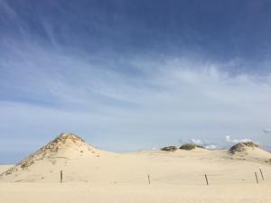 una colina de arena en medio de un desierto en Willa Karolinka, en Łeba
