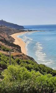 a view of a beach with the ocean at La Foggia seaside paradise in Siculiana