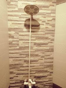 卡拉奇的住宿－Rehaish Inn，浴室的摊位墙上设有卫生纸分配器