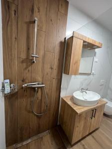 Koupelna v ubytování Apartmani BMD
