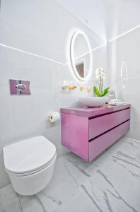 Koupelna v ubytování Casa dei colori