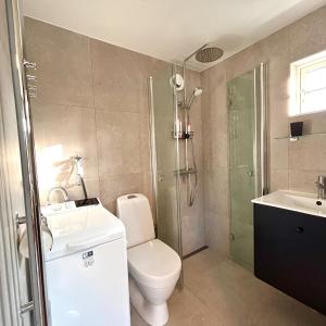Koupelna v ubytování Havsbadens B&B