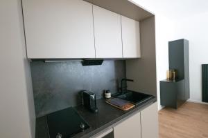 Kuchyň nebo kuchyňský kout v ubytování EDELHOF room