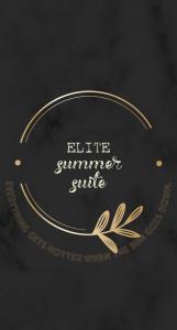 a gold sign for a little summer surfer suite at Elite Summer Suite in Năvodari