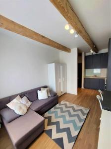 Posezení v ubytování Lovely 1-bedroom condo + 10 fotografií