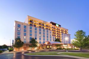 a rendering of a hotel at night at Courtyard by Marriott Denver Airport in Denver