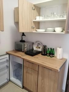 Η κουζίνα ή μικρή κουζίνα στο Apartament 100 Planeta 100 m od plaży