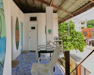 A balcony or terrace at Chill Out Hostel