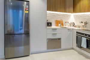 Kuchyň nebo kuchyňský kout v ubytování Latimer Square 1 bed 1 bath - Single Level