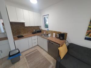 Kuchyň nebo kuchyňský kout v ubytování Apartment Olive Garden with Private Pool