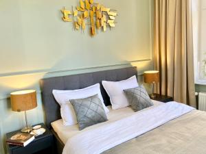 Ένα ή περισσότερα κρεβάτια σε δωμάτιο στο Apartament Morska 5-4