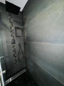 een badkamer met een douchecabine en een douche bij Appartement T2 / La Défense in Courbevoie