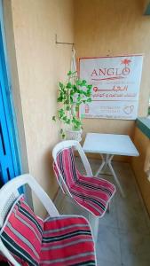 A seating area at Anglo Chalets - Ageeba beach