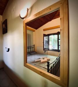 Postel nebo postele na pokoji v ubytování Platamon village house