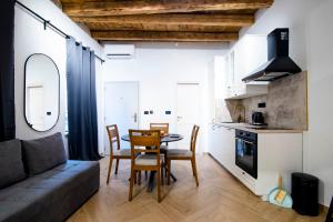 Kuchyň nebo kuchyňský kout v ubytování Apartments Allegra