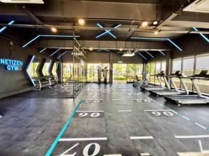 Fitnes oz. oprema za telovadbo v nastanitvi The netizen studio mrt cheras
