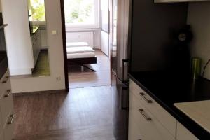 Kuchyň nebo kuchyňský kout v ubytování Ferienwohnung zur dicken Berta