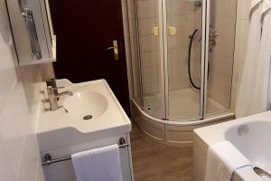 Koupelna v ubytování Ferienwohnung zur dicken Berta