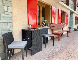 Posezení v ubytování Ferienwohnung Morgengruss