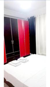 Postel nebo postele na pokoji v ubytování ART Apartment Durres Albania