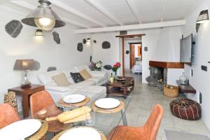 Posezení v ubytování eco suite la Vegueta