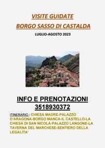 a poster for the village of boca susosa de castoria at Borgo Manca Suite in Sasso di Castalda