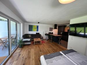 Ένα ή περισσότερα κρεβάτια σε δωμάτιο στο PR Apartment