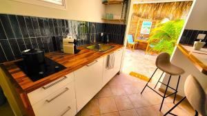 Kuchyň nebo kuchyňský kout v ubytování Sweet Payot : Studio avec Spa privé et piscine