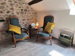 Posezení v ubytování Chambres d'Hôtes Montjouan