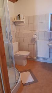 Koupelna v ubytování Chata Gerlinda