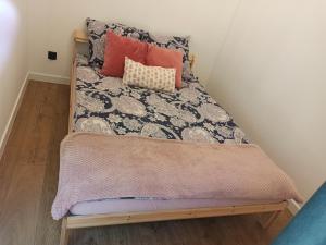 Postel nebo postele na pokoji v ubytování Domek na Pałukach