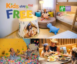 a group of people in a kids stayeat free room at Holiday Inn Resort Krabi Ao Nang Beach, an IHG Hotel in Ao Nang Beach
