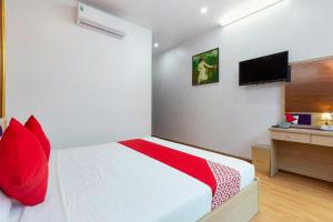 TV a/nebo společenská místnost v ubytování Little Hanoi Hostel + 29 fotografií