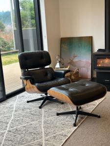 Posezení v ubytování Naseby Modern Home