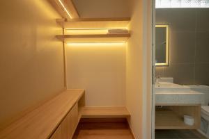 Koupelna v ubytování Tây Tiến Bungalow