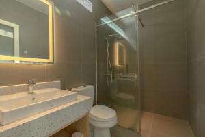 Koupelna v ubytování Tây Tiến Bungalow