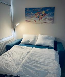 Postel nebo postele na pokoji v ubytování Apartmány Petr Vok