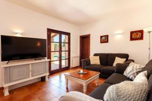 TV a/nebo společenská místnost v ubytování Sa Bassa - country house close to the village