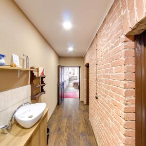 Koupelna v ubytování Hostel Pirosmani