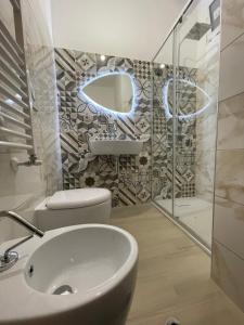 Koupelna v ubytování La Finestra sul Borgo