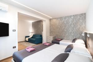 En eller flere senge i et værelse på LUX Dolce Vista Apartment - Portorož