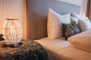 Cama o camas de una habitación en Haller's Apartments