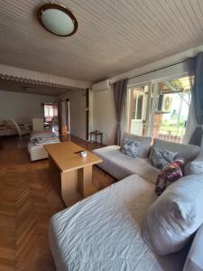 a living room with a couch and a table at Villa Ella in Ohrid