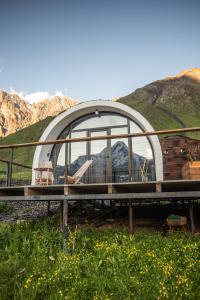 Üldine mäevaade või majutusasutusest Kazbegi Glamping pildistatud vaade