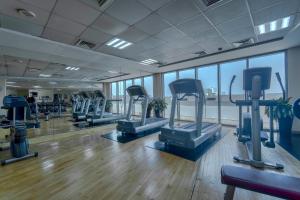 Icon Delux Hotel Apartments Al Barsha - Formerly Abidos的健身中心和/或健身设施