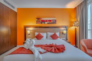 Icon Delux Hotel Apartments Al Barsha - Formerly Abidos客房内的一张或多张床位