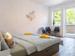 Posteľ alebo postele v izbe v ubytovaní Apartment Jáchymov Magdaléna by Interhome